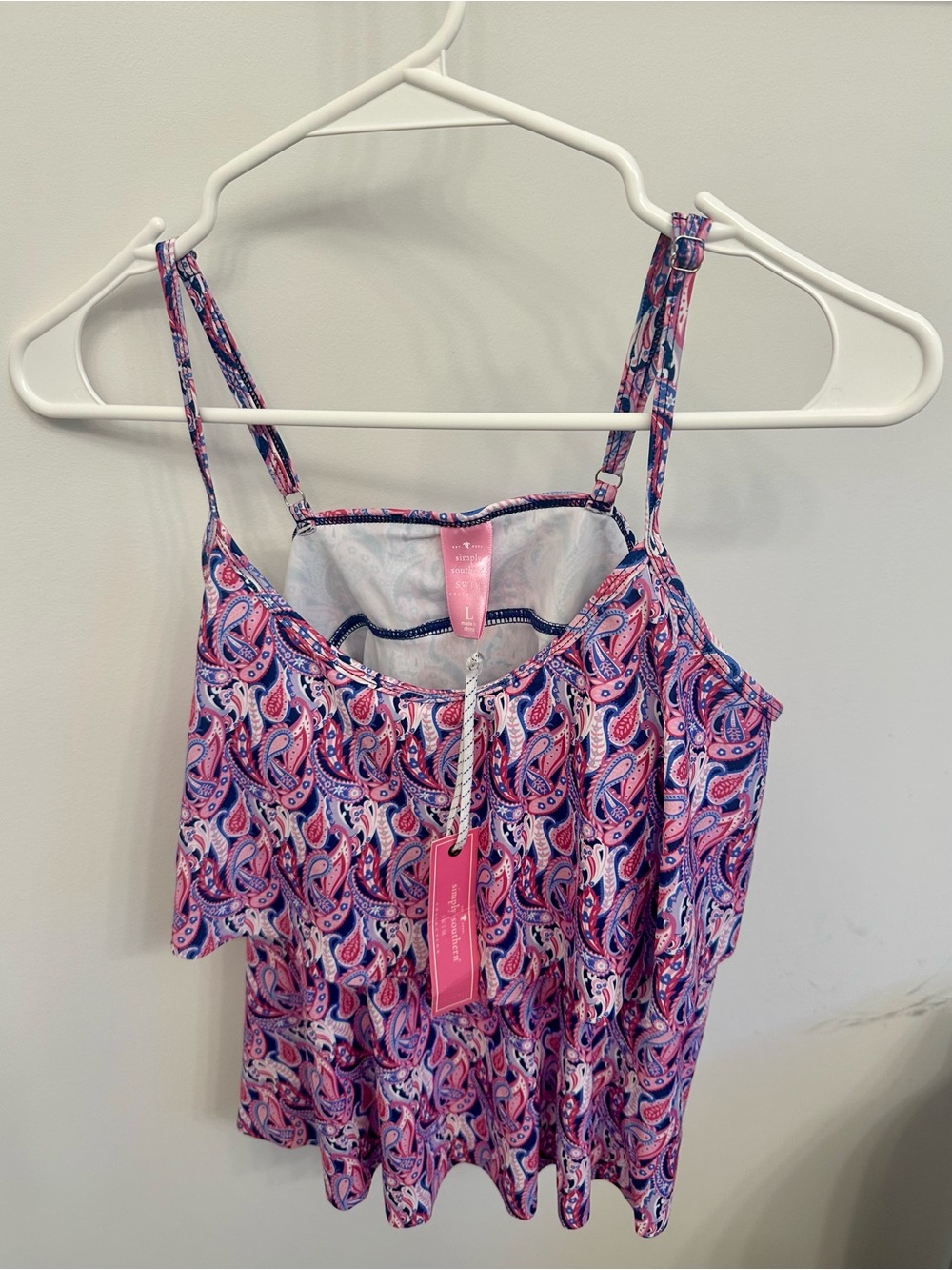 Women’s Pink & Purple Paisley Swimsuit Top